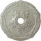 Ekena Millwork Attica with Rose Ceiling Medallion (Canopies up to 4 1/2"), 26"OD x 3 3/4"ID x 1 1/2"P, Flash Copper CM26ATFCS - alternate 1